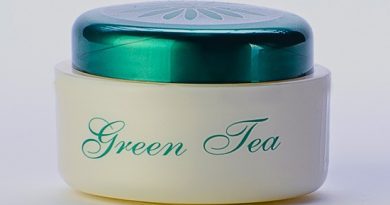 Refreshing Green Tea Face Cream Recipe (Light) green tea face cream in the jar