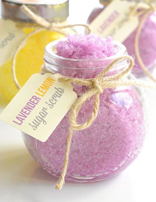 Lavender lemon body scrub