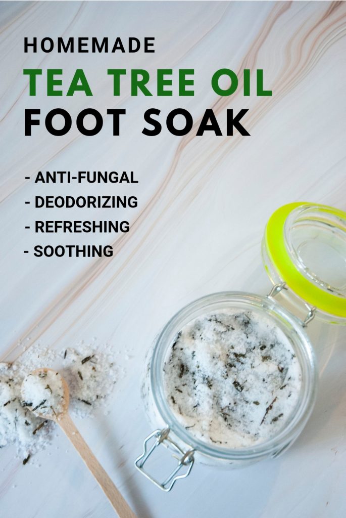 Tea Tree Oil Foot Soak Recipe for Healthy Feet (Anti-fungal) - DIY