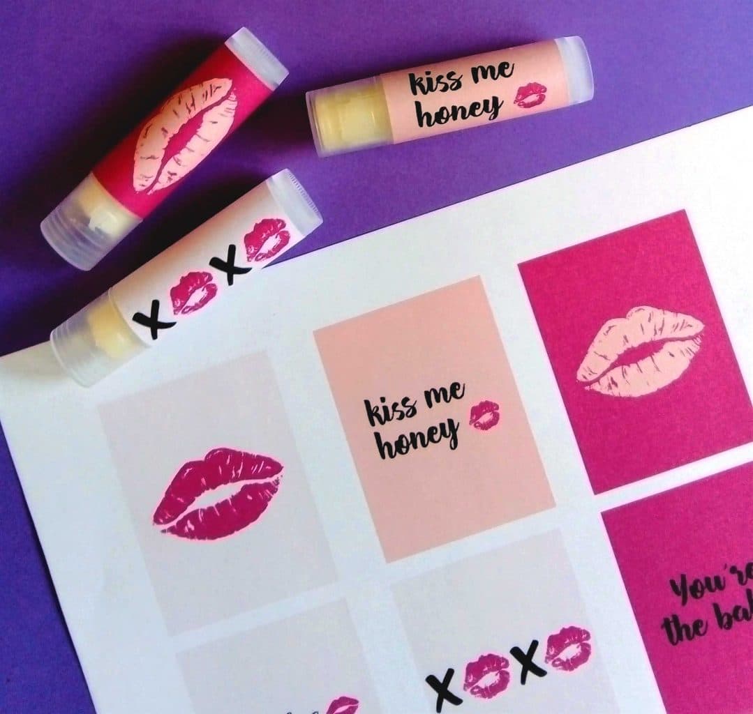 DIY Shea Butter Lip Balm Recipe with Argan Oil + Free Labels - DIY ...
