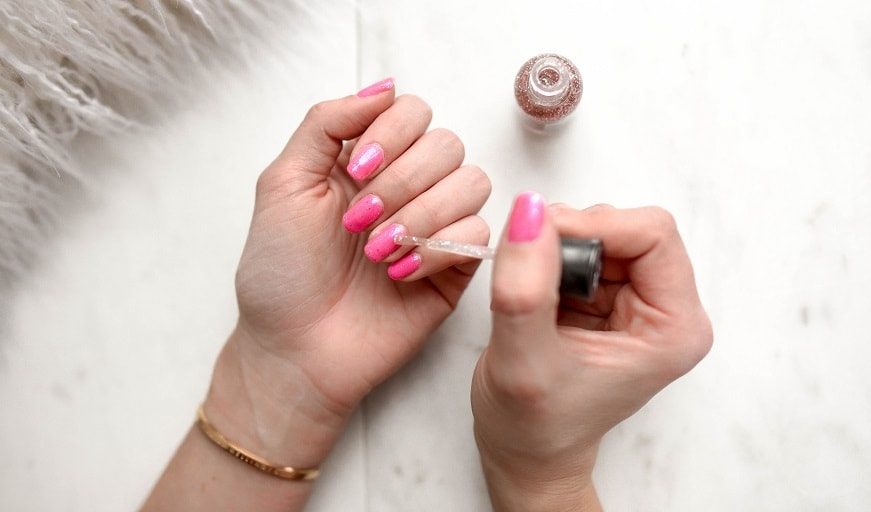 Using your DIY nail polish