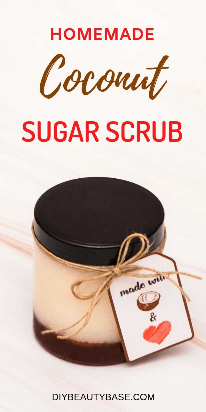 Diy Coconut Oil Sugar Scrub That Looks Like A Coconut Diy Beauty Base