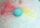 Surprise DIY bath bomb with hidden colors inside