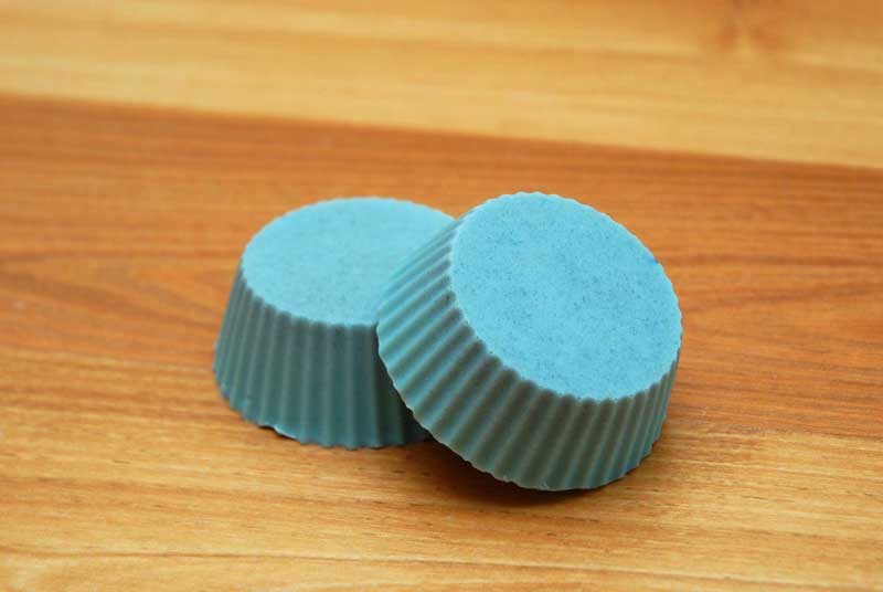 DIY foot scrub bars with pumice and essential oils