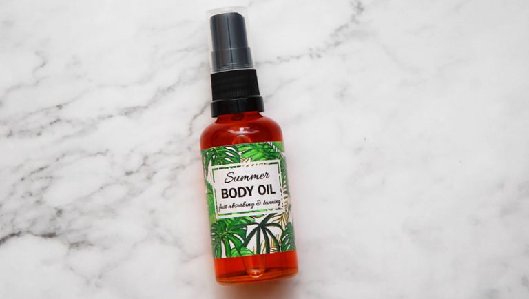 homemade body oil recipe for glowing skin