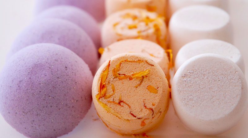 3 different types of DIY shower melts with lavender, citrus and menthol