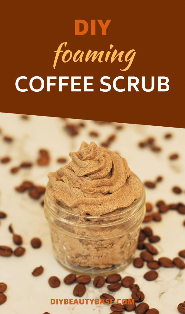 whipped coffee scrub recipe with peppermint essential oil