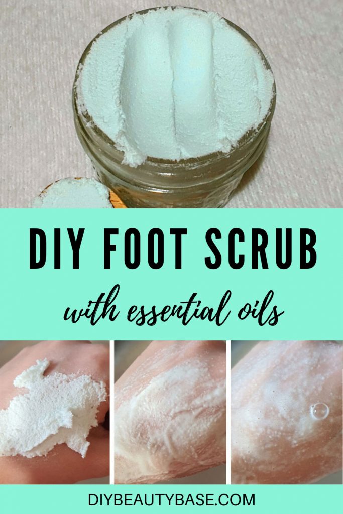 DIY foot scrub with essential oils