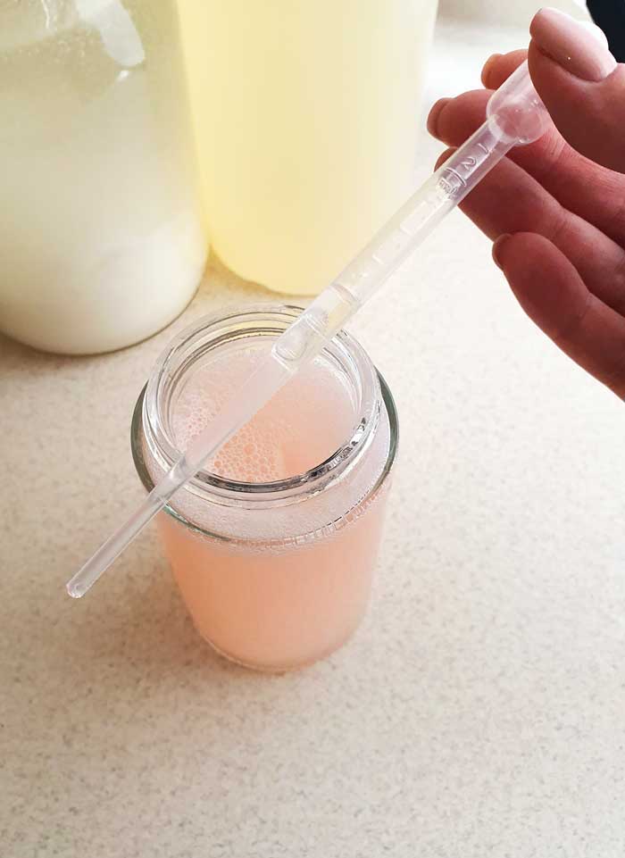 thickening homemade liquid soap with salt