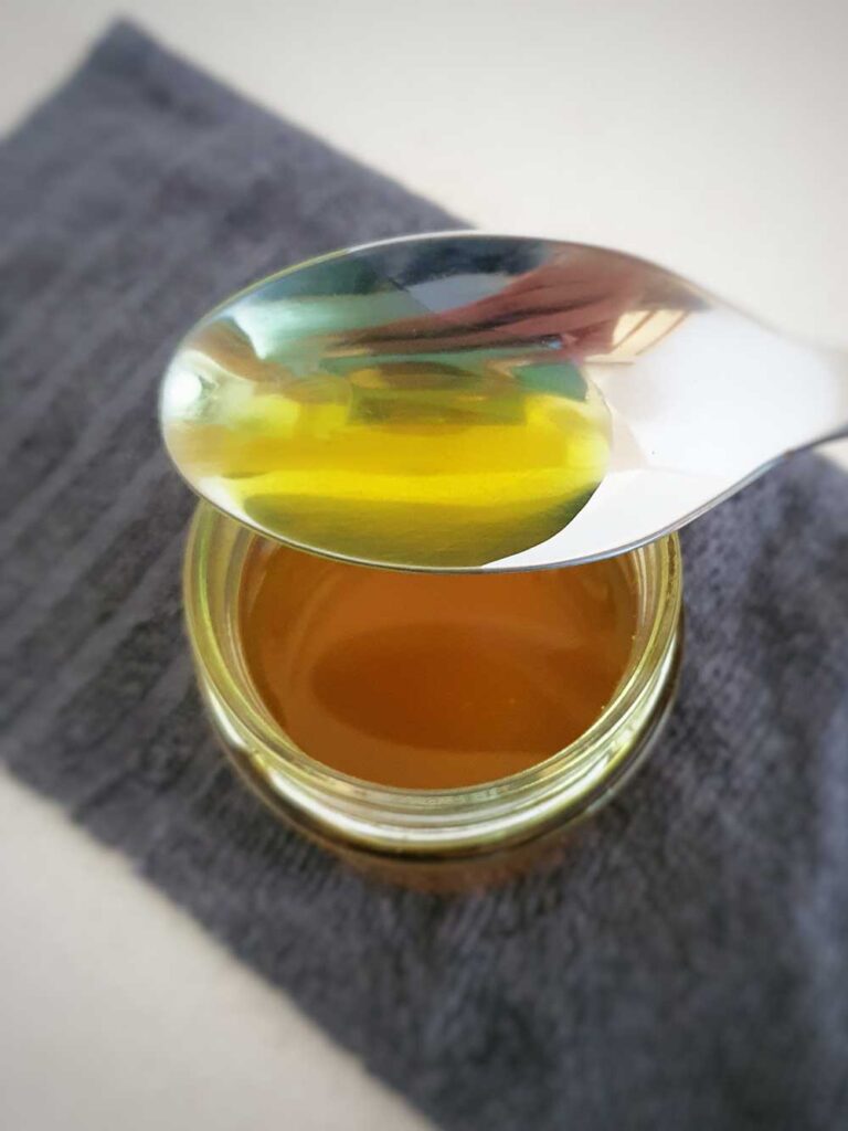 bright yellow DIY turmeric oil