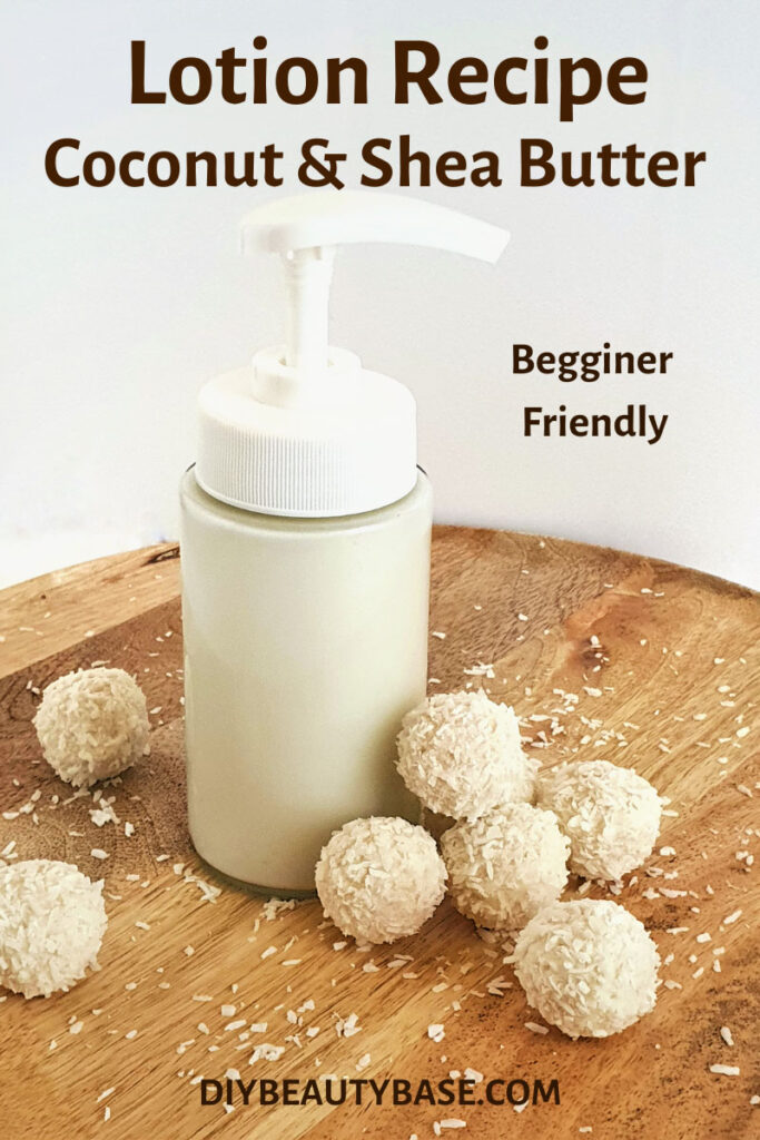 Very easy to make DIY Shea butter and coconut oil lotion recipe