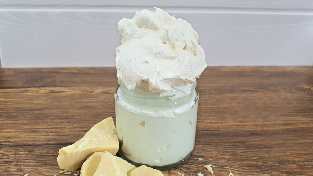 DIY body butter with cocoa butter