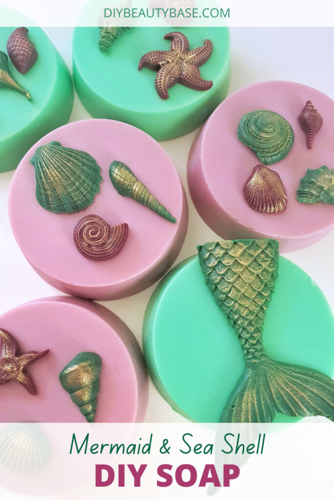 sea themed fancy soap design with recipe