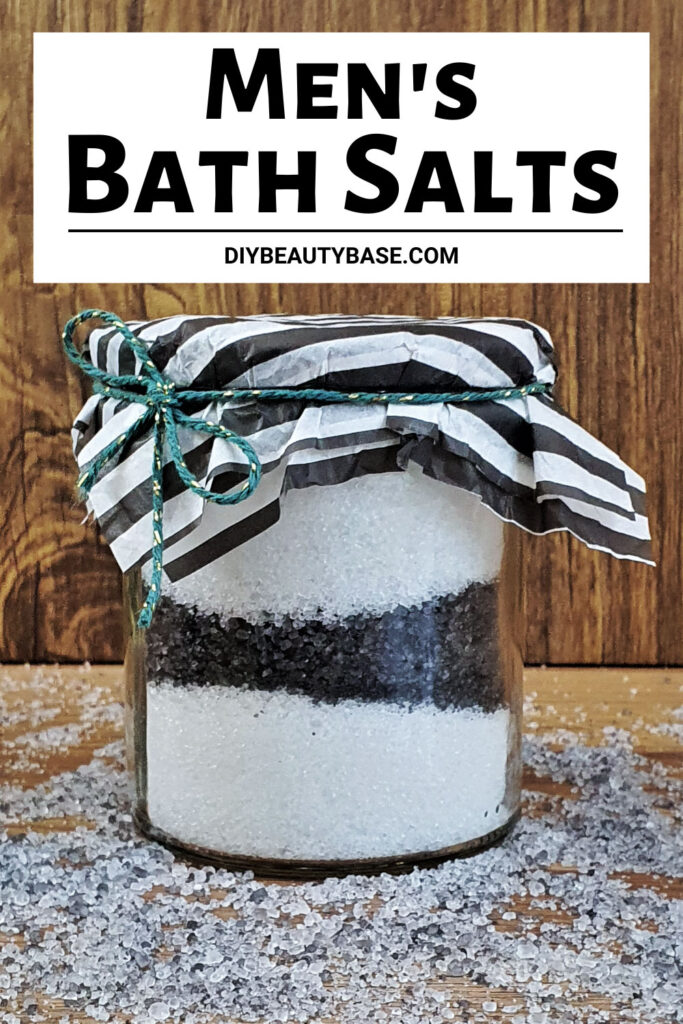 men's bath salts with masculine essential oils blends