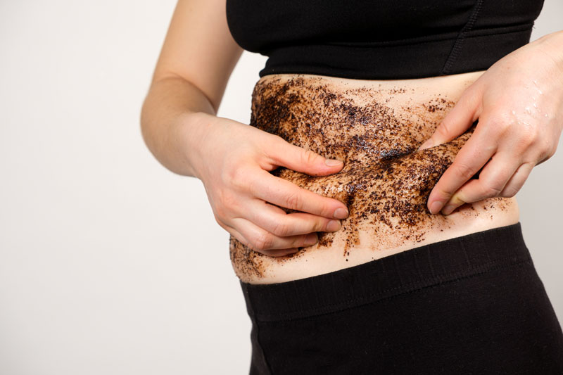 using coffee scrub for cellulite